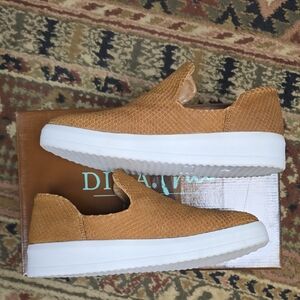 Diba True Women's Tan Slip-On Sneakers